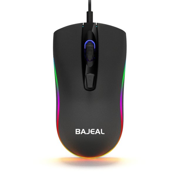 5шт. Проводная мышь для ноутбука, настольного компьютера BAJEAL D1 1600DPI с RGB подсветкой