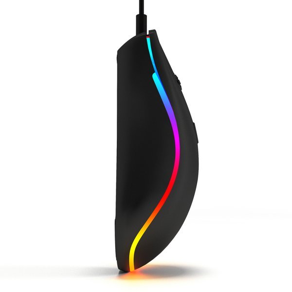 5шт. Проводная мышь для ноутбука, настольного компьютера BAJEAL D1 1600DPI с RGB подсветкой — изображение 4