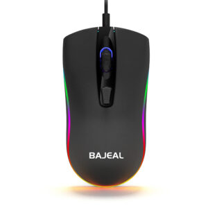 Проводная мышь для ноутбука, настольного компьютера BAJEAL D1 1600DPI с RGB подсветкой